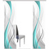 Home Wohnideen WUXI 3er SET Schiebevorhang aus Dekostoff digitalbedruckt petrol 245x60 cm