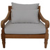 HSM Collection Bahama lounge chair - 90x95x80 - Natural - foam/teak