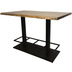 HSM Collection Bar tisch Live edge - 140x80x92 - Acacia/metall - Natur/schwarz