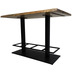 HSM Collection Bar tisch Live edge - 140x80x92 - Acacia/metall - Natur/schwarz