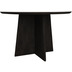 HSM Collection Cross leg dining table - 140x77 - Black - Mangowood