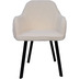 HSM Collection Dining chair Demi - Creme/black - Teddy/metal - Set of 2