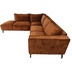 HSM Collection Ecksofa Links Morgan - 248x261x88 - Adore 96 Braun - Velours