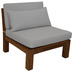 HSM Collection Gartenlounge-Set Aruba 8-teilig + Couchtisch (inkl. Kissen) - wei - Teak