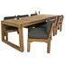 HSM Collection Gartenset New Aruba - 260x100x76 - Natur/Grau - Teak