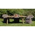 HSM Collection Gartentisch oval - 220x110x75 - Natural - Teak