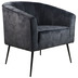 HSM Collection Lounge-Sessel Chester - 72x71x80 - dunkel Grau - Adore 29