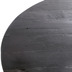 HSM Collection Ovaler Tischplatte - 180*100*5/5.5 cm - Schwarz - recyceltes Mangoholz