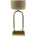 HSM Collection Runder Lampenschirm mit Print - 25x25x18 -Warmes Grau - Samt