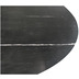 HSM Collection Salontafel ovaal marmer - 130x70x43 - Zwart - Marmer/metaal