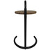 HSM Collection Side table hook - 30x30x63 - Naturel/black - Mangowood/metal