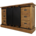 HSM Collection Sideboard Blackburn mit Schiebetr - Reclaimed teak/Eisen