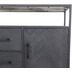 HSM Collection Sideboard Verona - 140x40x85 - Schwarz - Mangoholz/Eisen