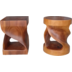 HSM Collection Stool round unfinished - 30x30x42 - Natural - Munggur