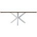 HSM Collection Table Fishbone Rectangular - 200x100x76 - Natural/white - Oak/metal