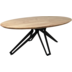 HSM Collection Table Top Oval Swiss Edgte - 120x70x3,8 - Natural - Acacia