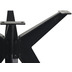 HSM Collection Tischgestell Angle - 135x80x72 - Pulverbeschichtet Schwarz - Metall