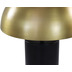 HSM Collection Tischlampe mit Schirm - 30x30x45 - Schwarz/Gold - Metall