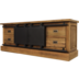 HSM Collection TV Lowboard Blackburn - Reclaimed teak/Eisen