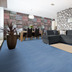 Skorpa Velours-Teppichboden Justus meliert blau 400 cm