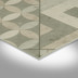 Skorpa Vinylboden PVC Sölden Fliesenoptik Retro diagonal beige grau 200 cm