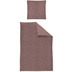 irisette Flausch-Cotton Bettwäsche Set Samt 8835 mauve 135x200 cm, 1 x Kissenbezug 80x80 cm