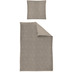 irisette Flausch-Cotton Bettwäsche Set Samt 8835 silber 135x200 cm, 1 x Kissenbezug 80x80 cm