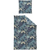 irisette Interlock-Jersey Bettwäsche Set Cora 8295 blau 135x200 cm, 1 x Kissenbezug 80x80 cm