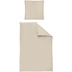 irisette Mako-Satin uni Bettwsche Set uni Paris 8000 beige 240x220 cm
