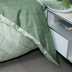 Janine Bettwäsche-Garnitur Mako-Satin jade waldgrün Standard Bettbezug 135x200, Kissenbezug 80x80cm