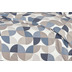 Janine Bettwsche DAVOS Feinbiber marine silber sand 65121-02 Doppelbett-Bezug 200x200, Kissenbezug 2x 80x80cm