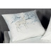 Janine Feinbiber Davos eisblau kitt Standard Bettbezug 135x200, Kissenbezug 80x80cm