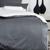 Janine Mako-Satin modernclassic schwarz Nadelstreifen Standard Bettbezug 135x200, Kissenbezug 80x80cm