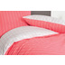 Janine Mako-Soft-Seersucker Tango sommerkoralle Standard Bettbezug 135x200, Kissenbezug 80x80cm