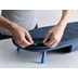 Joseph Joseph Wäscheset Pocket™ Plus Tischbügelbrett mit Tota™ 60-Liter Wäschekorb - Schwarz/Blau