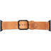 JT Berlin Watchband Alex Vintage | Apple Watch Ultra/42/44/45mm | cognac - Edelstahl schwarz | S/M | 10638