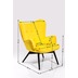 Kare Design Sessel Black Vicky Velvet Yellow
