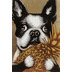 Kare Design Bild Touched Dog with Pineapple 80x80c