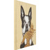 Kare Design Bild Touched Dog with Pineapple 80x80c