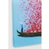 Kare Design Bild Touched Flower Boat 100 x 80 cm blau, pink