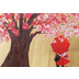 Kare Design Bild Touched Flower Couple Gold Pink 100x80