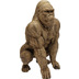 Kare Design Deko Figur Gorilla Gold 80cm