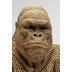 Kare Design Deko Figur Gorilla Gold 80cm