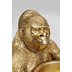 Kare Design Deko Figur Gorilla Holding Bowl Gold 4