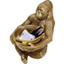 Kare Design Deko Figur Gorilla Holding Bowl Gold 4