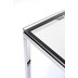 Kare Design Konsole Laser Silber Klarglas 120x40cm