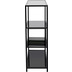 Kare Design Regal Loft Schwarz 60x100cm