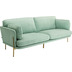 Kare Design Sofa Shirly 3-Sitzer Mint 221cm