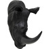 Kare Design Wandobjekt Rhino Head Antique Schwarz
