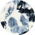 Komar Arty Blue 125 x 125 cm Fototapete Dots